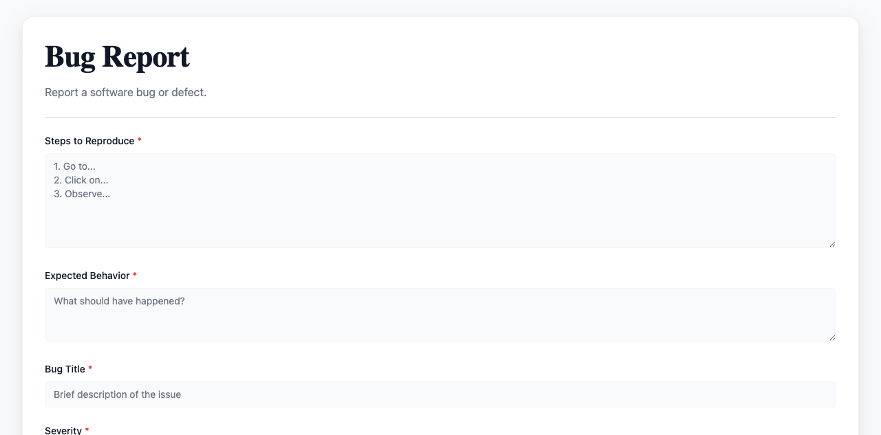 Bug Report