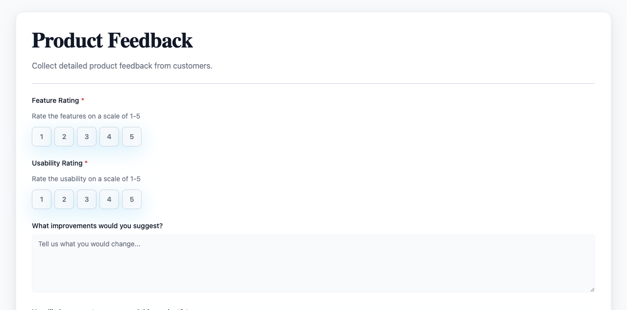 Product Feedback