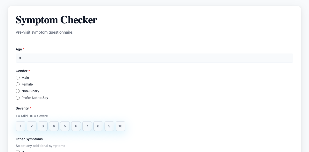 Symptom Checker